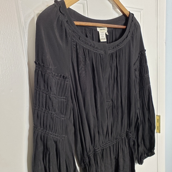Boho Peasant Romantic Poet Pleated Sleeves Woven bel… - Picture 3 of 14